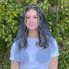 Holy Cross Spanish Lace Veil
